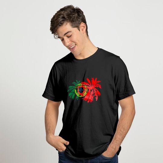 Discover T-shirt Unissexo com Bandeira de Portugal