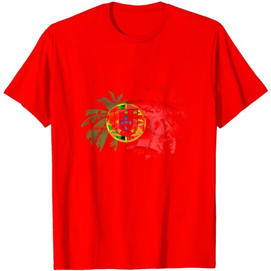 Discover T-shirt Unissexo com Bandeira de Portugal