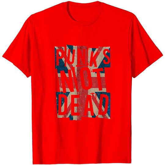 Discover T-shirt Unissexo Punks Not Dead Vintage
