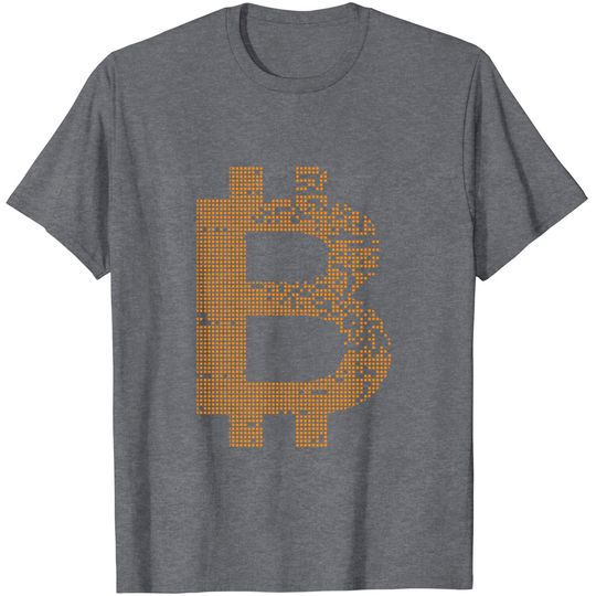 T-shirt para Homem e Mulher com Crypto Bitcoin Blockchain