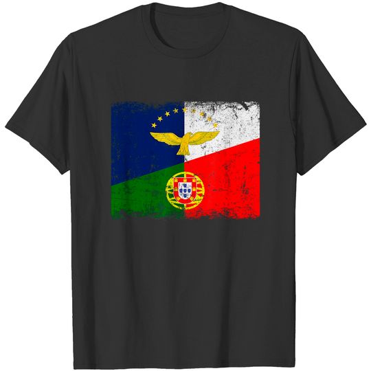 Discover T-shirt Unissexo com Bandeira de Açores Portugal