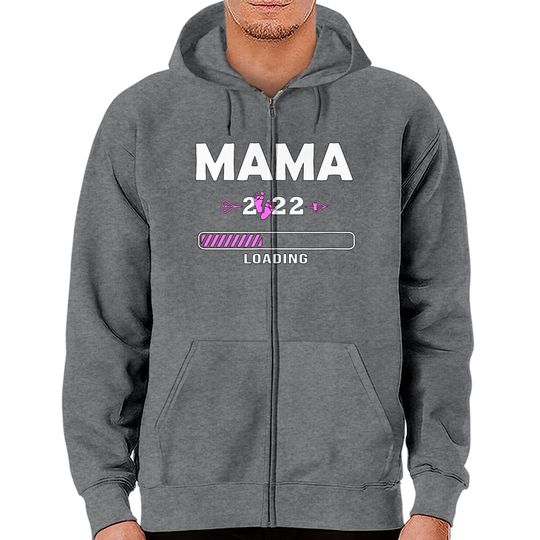 Discover Mama 2022 Loading Hoodies com Fecho-éclair Camiseta Mangas Curtas Prévision 2022
