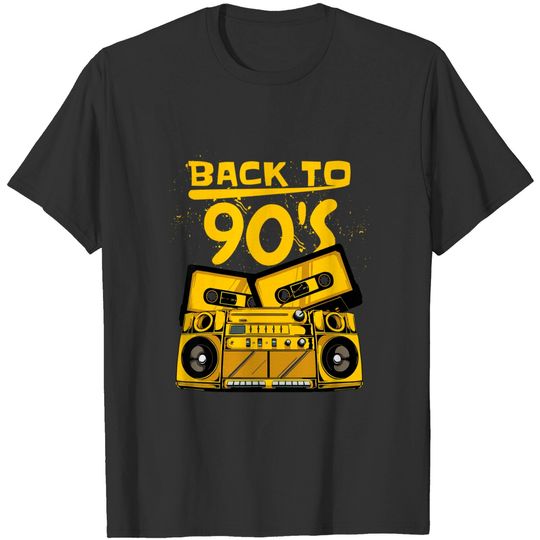 Discover T-shirt para Homem e Mulher Back to 90’s com Cassete