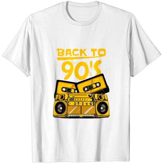 Discover T-shirt para Homem e Mulher Back to 90’s com Cassete