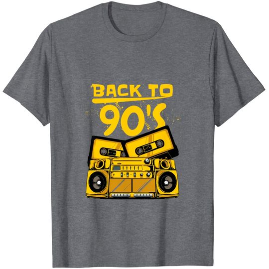 T-shirt para Homem e Mulher Back to 90’s com Cassete