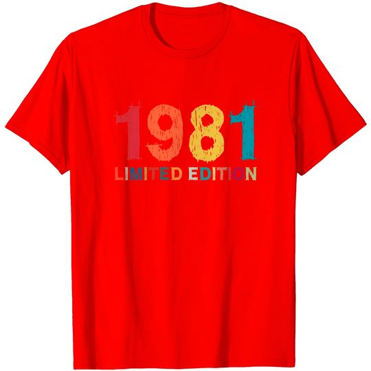 Discover T-shirt Unissexo 1981 Aniversário Limited Edition