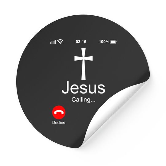 Discover Jesus Is Calling Christian Sticker