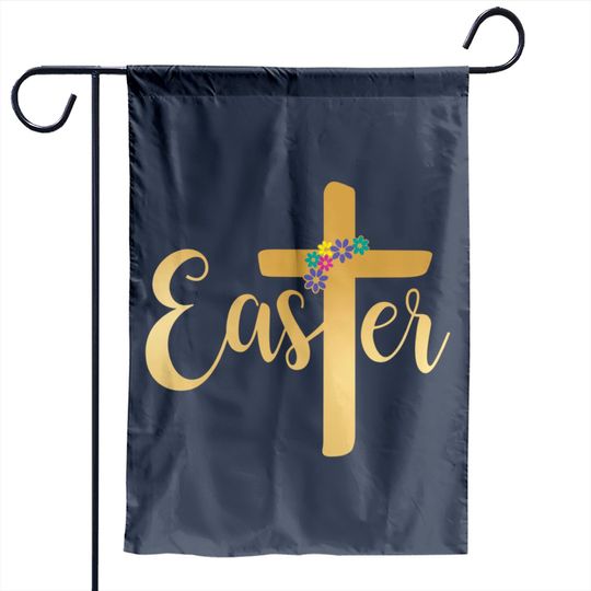 Discover Easter Cross, Religious Easter Gold Christian Cross Garden Flags