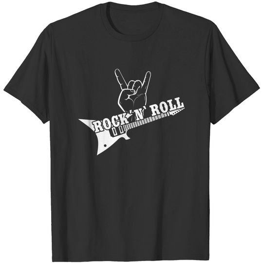 T-shirt para Homem e Mulher Vintage Retro Rock N Roll
