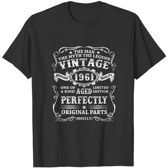 Discover T-shirt para Homem 1961 Vintage Age Perfectly