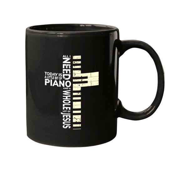 Discover Christian Band Musician Rock Music Piano Mugs