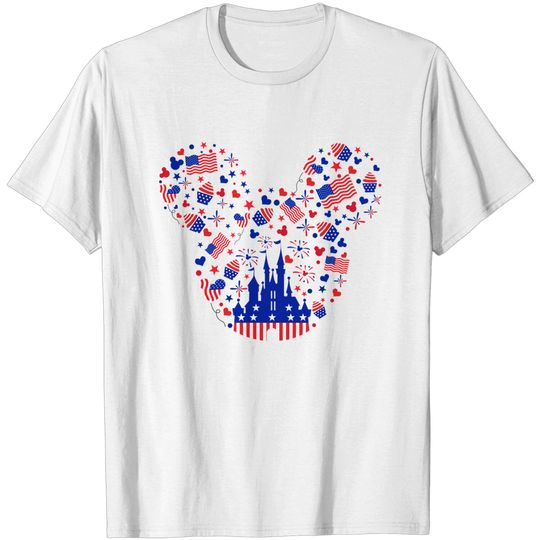 Discover Mickey American Head 4th of July Shirts, 4th of July Disney shirts, Stars and Stripes Shirt