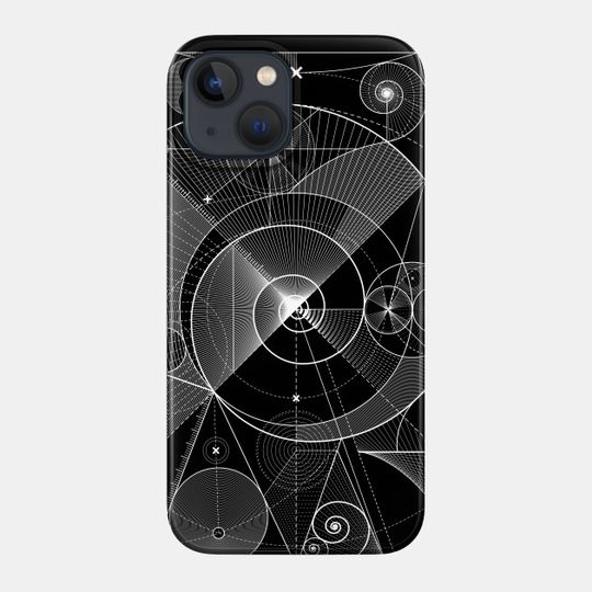 Discover Fibonacci Spiral, Sacred Geometry - Sacred Geometry - Phone Case
