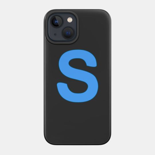 Discover letter s black - S - Phone Case