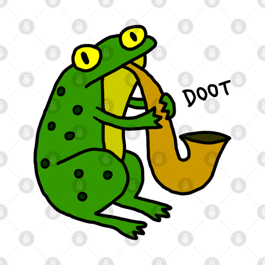 Discover Jazz Frog (color) - Frog - T-Shirt
