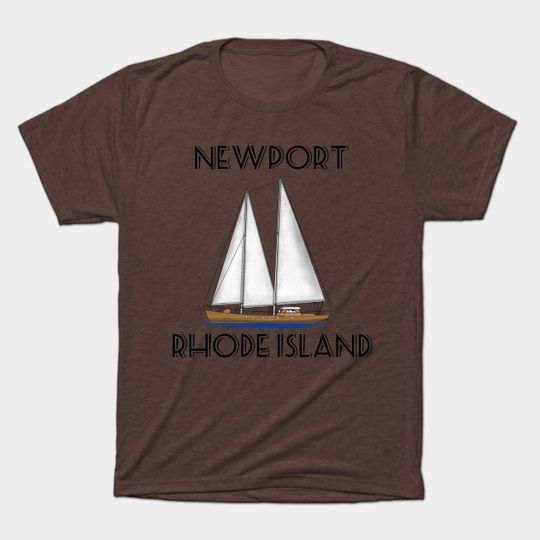 Discover Newport Rhode Island Sailing - Newport Rhode Island - T-Shirt