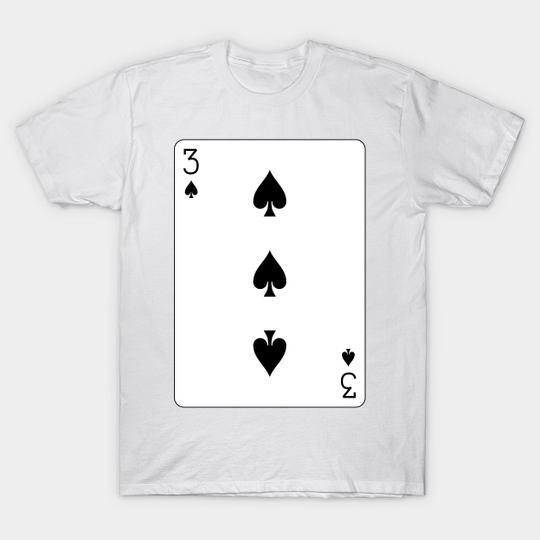 Discover 3 of Spades - Cards - T-Shirt