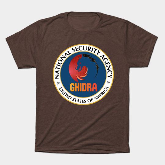 Discover Cyber Security - NSA - Ghidra - Reverse Engineering tool - Emblem - Ghidra Reverse Engineering - T-Shirt