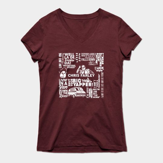 Discover Chris Farley word cloud - Chris Farley - T-Shirt