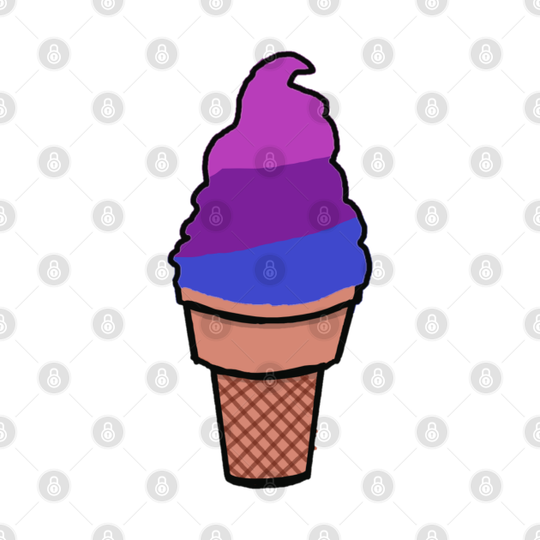 Discover Pride ICe-Cream - Bi - Pride - T-Shirt