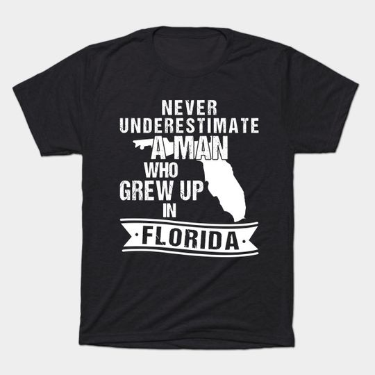 Discover Vintage Florida Man T-Shirt - Grew Up In Florida