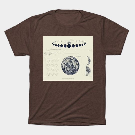 Discover Saturn, Venus & Moon Astronomy Chart - Astronomy - T-Shirt