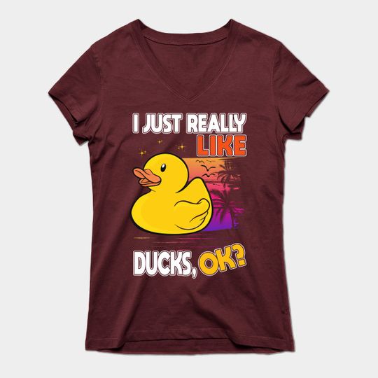 Discover I Just Really Like Ducks Rubber Duck - Rubber Duck - T-Shirt