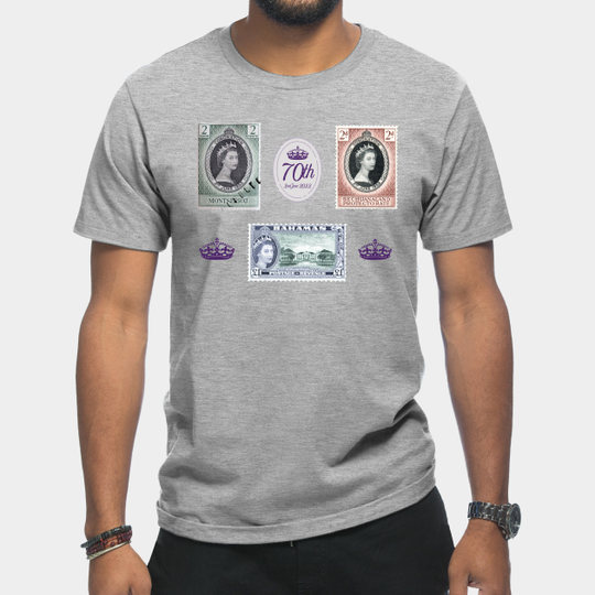 Discover Queen Elizabeth Coronation stamp set - Queen Elizabeth Ii - T-Shirt