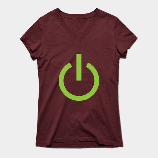 Discover Power Button Symbol Gaming Computer - Gaming - T-Shirt