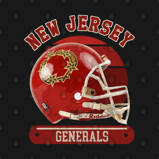 Discover New Jersey Generals Helmet - New Jersey Generals - T-Shirt