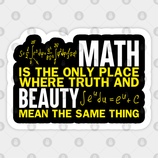 Discover Mathematics Favorite Phone Gift Idea - Mathematics - Sticker