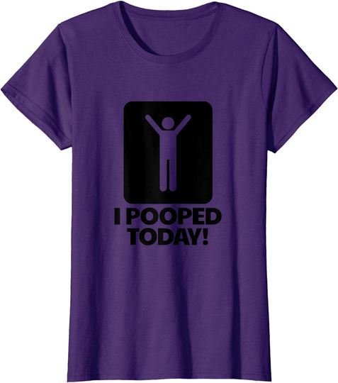 Discover I Pooped Today Toilet Humor Funny Men's I Pooped Today T-Shirt