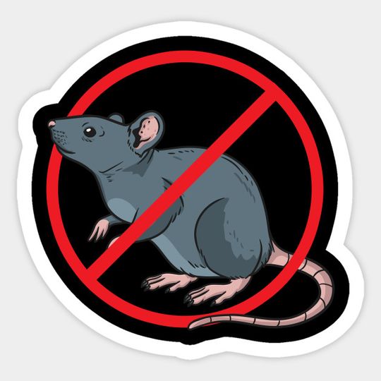 Discover Pest Control Exterminator No Rat Sign - Pest Control - Sticker