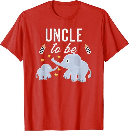 Discover Mens Uncle To Be Elephant Baby Shower Uncle Cute T-Shirt