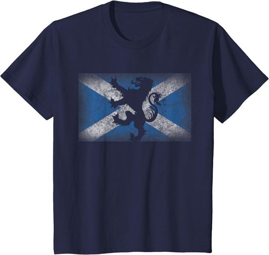 Discover Scotland Flag Lion Rampant Scottish Pride Flag Gift T-Shirt