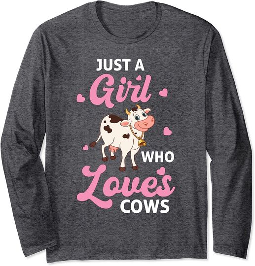 Discover Just A Girl Who Loves Cows - Cow Long Sleeve