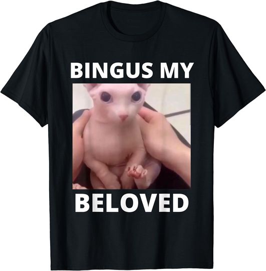 Discover Bingus Is Calling My Beloved Hairless Sphinx Cat T-Shirt