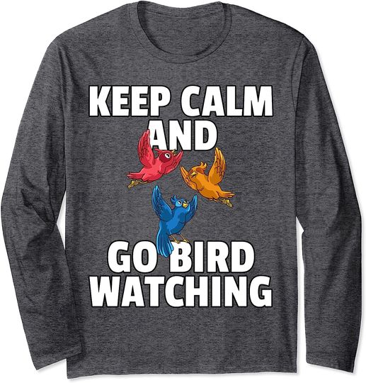 Discover Birding Bird Watching Gift Birds Watcher Birder Long Sleeve T-Shirt