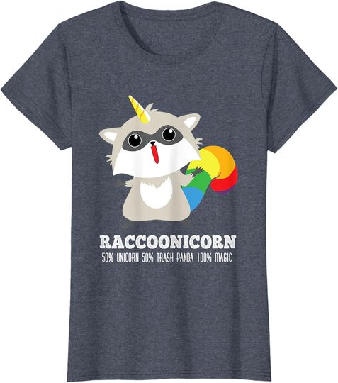 Discover Trash Panda Meme T-Shirt Racoonicorn Funny Trash Panda Raccoon Unicorn