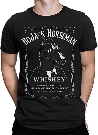 Discover Tiwywln BoJack Horseman Whiskey Men's Fashion T-Shirt