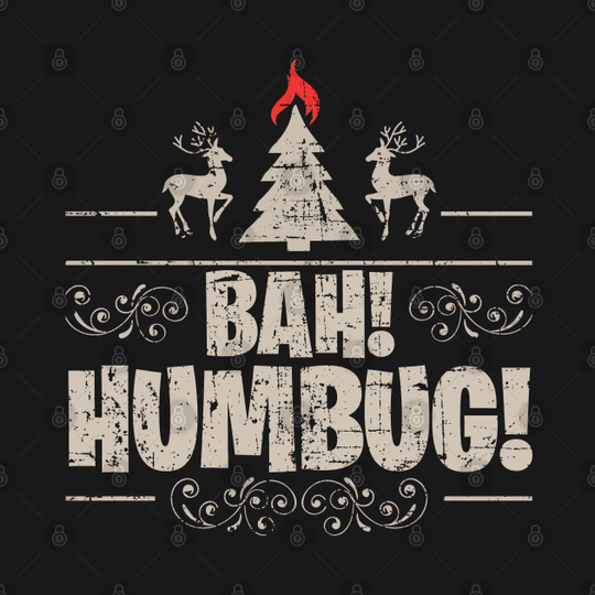 Discover Bah! Humbug! Distressed - Scrooge - T-Shirt