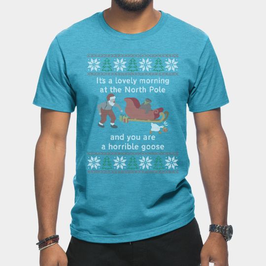 Discover Untitled Ugly Christmas Sweater - Untitled Goose Game - T-Shirt