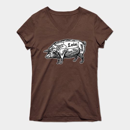 Discover Pork Butcher Chart - Butcher - T-Shirt