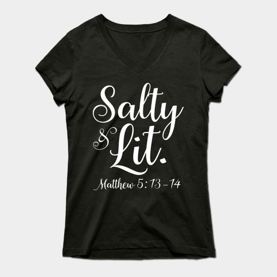 Discover Salty Lit Christian - Salty Lit Christian - T-Shirt