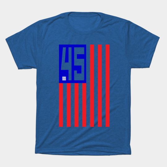 Discover Support 45 Flag (Vert) - Trump - T-Shirt