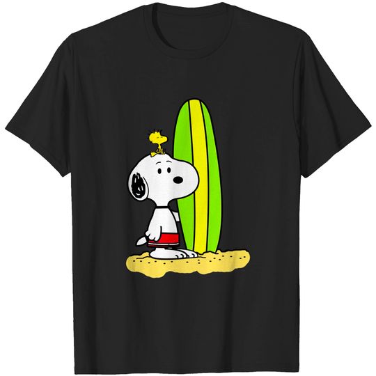 Discover Snoopy Surfing - Snoopy - T-Shirt