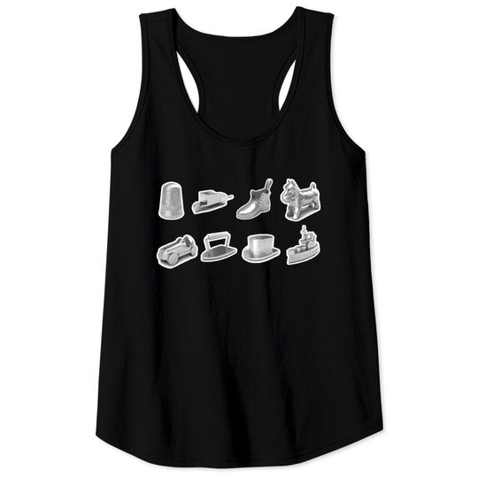 Discover Monopoly Pieces - Monopoly - Tank Tops