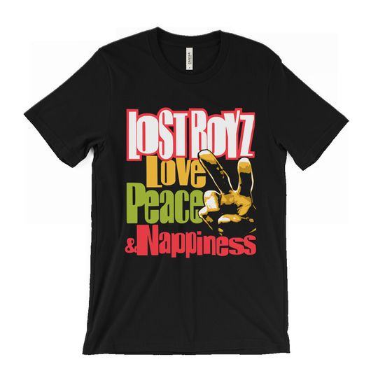 Discover Lost Boyz t shirt - Renee - Freaky Tah - Mr. Cheeks - Love Peace & Nappiness