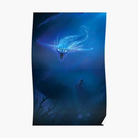 Discover Subnautica - Ghost Leviathan Premium Matte Vertical Poster