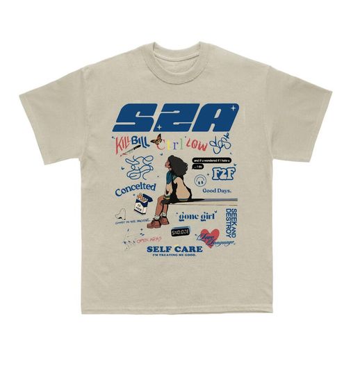 Discover SZA Tracklist Shirt, SZA SOS Tour 2023 Shirt